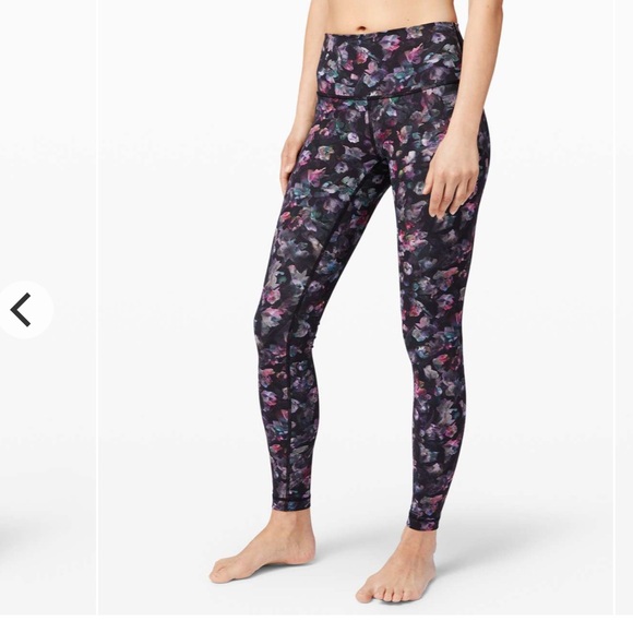 lululemon athletica Pants - lululemon wunder under  Floral Print High-Rise Leggings